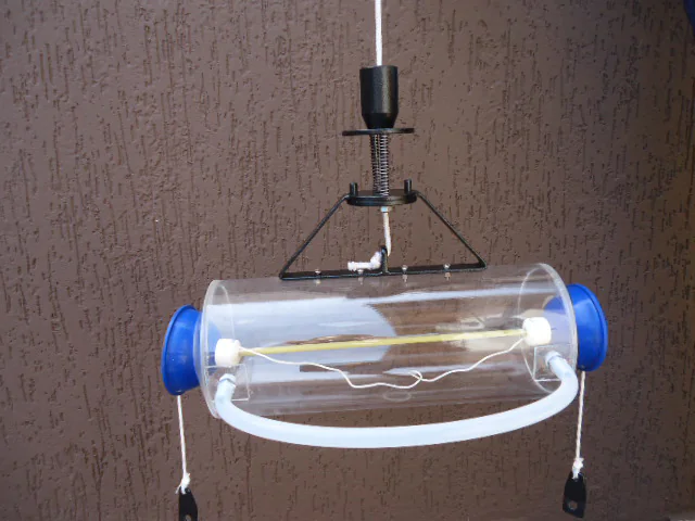 Garrafa de Van Dorn Acrílico Transparente (horizontal) - 5L - LTC33